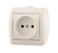 РОЗЕТКА Б/З КЕРАМИКА NATA БЕЛЫЙ